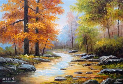 Nature Scenery Oil Painting Trees By Arteet 17