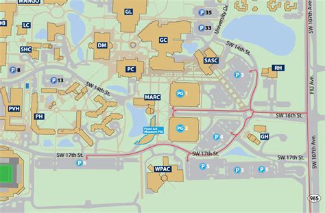 Fiu Modesto Maidique Campus Map - China Map Tourist Destinations