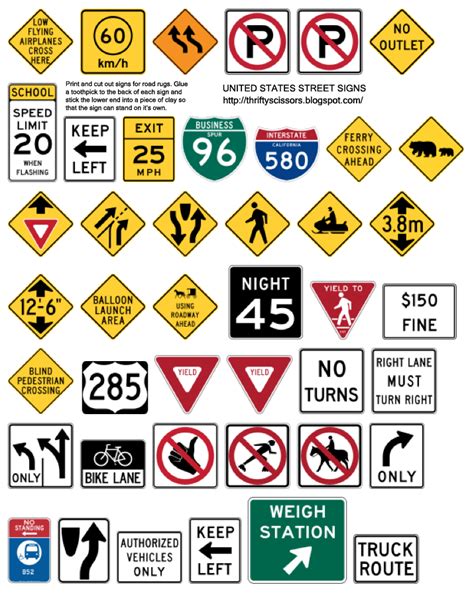 American Road Signs And Meanings