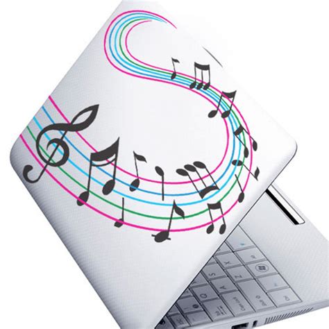 Music notes Laptop decal sticker High quality Vinyl macbook | Etsy