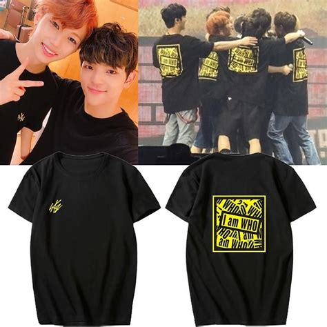 Stray Kids I am Who Korean shirt women men Summer Print T-shirts Cotton ...