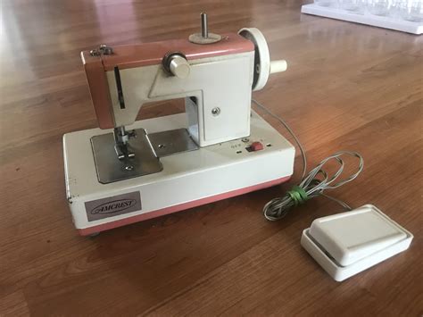 Battery operated tiny sewing machine, complete with foot pedal. : r ...