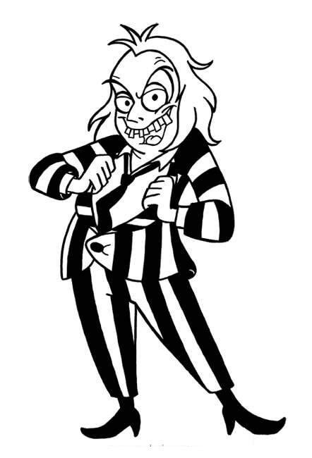 Beetlejuice 6 Coloring Page - Free Printable Coloring Pages for Kids