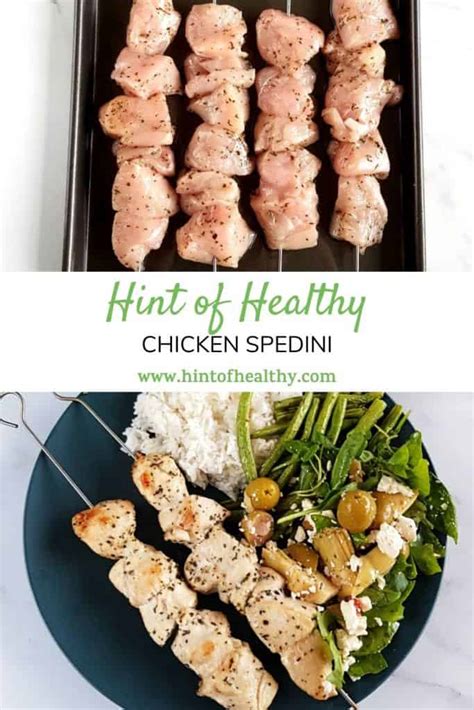 Healthy Chicken Spedini - Hint of Healthy