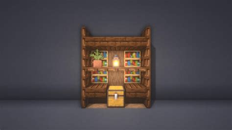 10 Dark Oak Furniture Designs : r/Minecraftbuilds