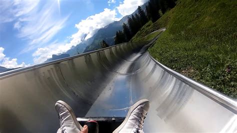 CRAZY MOUNTAIN ROLLER COASTER | Switzerland toboggan run - YouTube