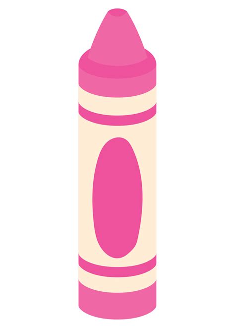 pink crayon design over white 24702164 Vector Art at Vecteezy