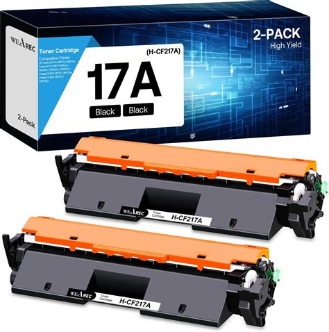 Amazon.com: High Yield 17A CF217A Toner Cartridges (2 Packs, Black ...