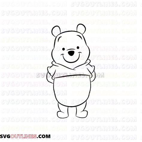 Winnie The Pooh Outline SVG