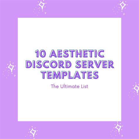 10 Aesthetic Discord Server Templates The Ultimate List | tecadmin