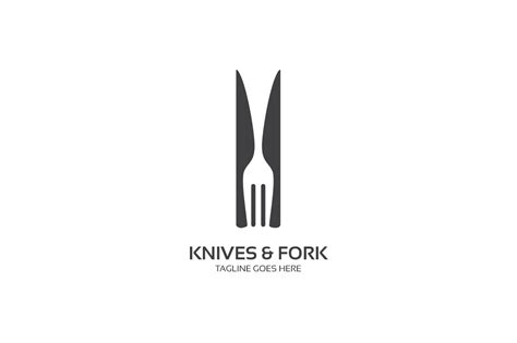 Knives and Fork Logo | Creative Logo Templates ~ Creative Market