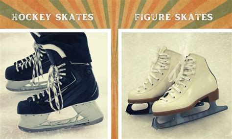 Hockey Skates vs Figure Skates: Similarities & Differences