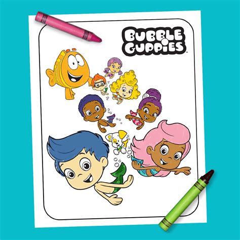 Bubble Guppies Coloring Pages Zooli - Coloring and Drawing