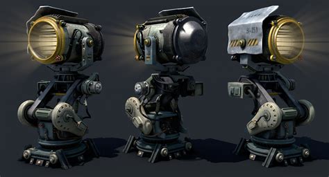 Sci - Fi Military Searchlight :: Behance