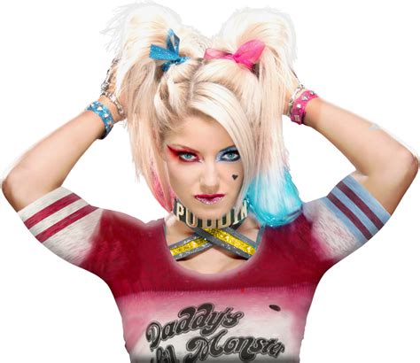 Alexa Bliss Custom Harley Quinn Render PNG by LunaticWolfDA on DeviantArt