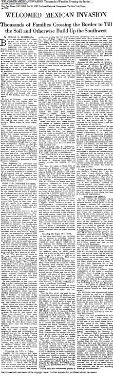 [June 20, 1920] New York Times headline describing increased ...