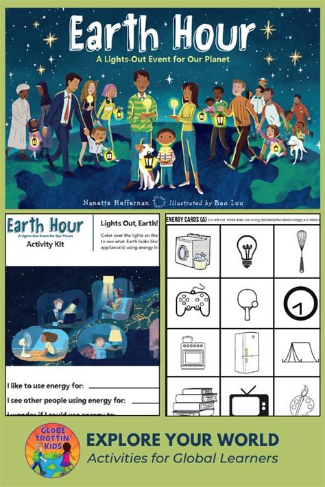 Earth Hour Information & Activities for Kids | Earth hour, Kids globe ...