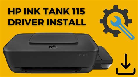 HP Ink Tank 115 Download and Installation of Driver - YouTube