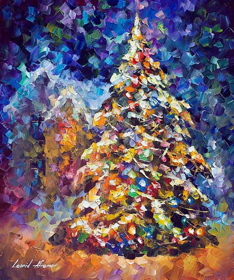 FIR-TREE christmas tree painting by L.Afremov