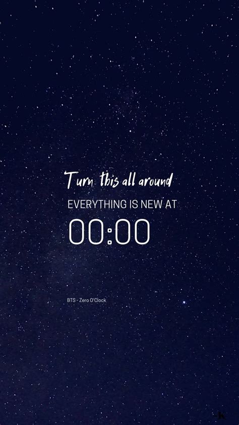 BTS Zero O'clock Quotes Wallpaper