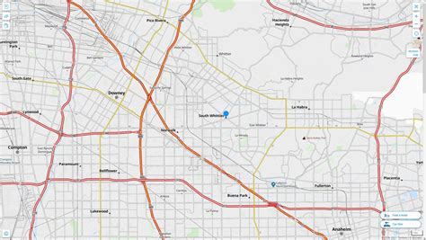 South Whittier, California Map