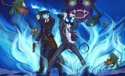 Rin Okumura Demon Form Wallpaper