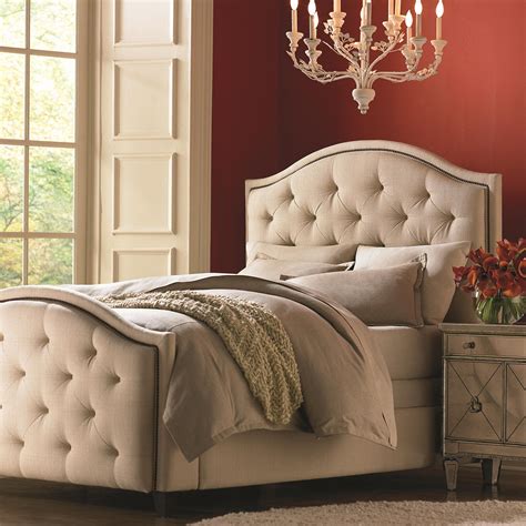 Bassett Custom Upholstered Beds King Vienna Upholstered Headboard and ...