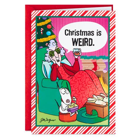 Hallmark Funny Christmas Card (Maxine, Christmas is Weird) - Walmart.com