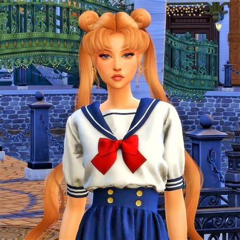 Sims 4 usagi tsukino aka sailor moon - The Sims Game