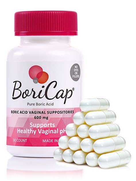 BoriCap Feminine Health and Support - vaginal suppositories 60 Count ...