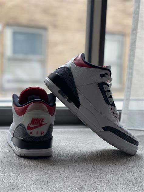 Fire red denim 3’s anyone? : r/Sneakers