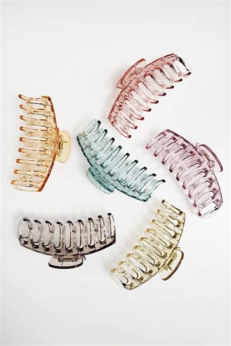 Clear Large Claw Clips: Options Avialable - Off the Racks Boutique