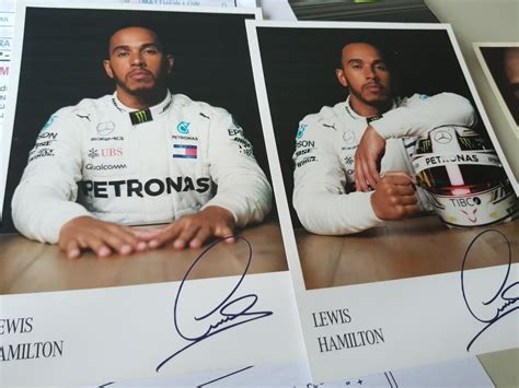 LEWIS HAMILTON Autograph card, Everything Else on Carousell