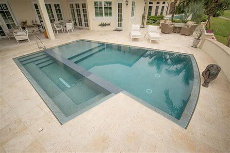 Knife Edge Pool 2 - Modern - Pool - Miami - by A&G Concrete Pools, Inc ...