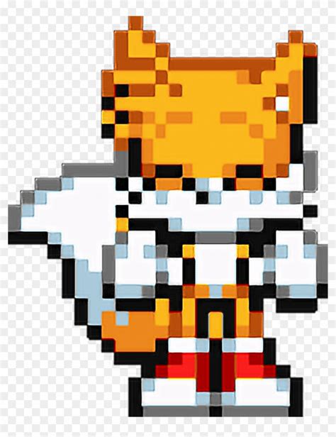 #sonic #tails #sonicthehedgehog #sprite #pixel #happy - Tails Cute ...