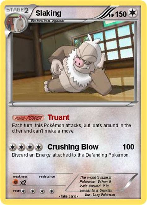 Pokémon Slaking 71 71 - Truant - My Pokemon Card