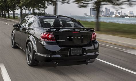 2013 Dodge Avenger Blacktop Edition Rear Action View - egmCarTech