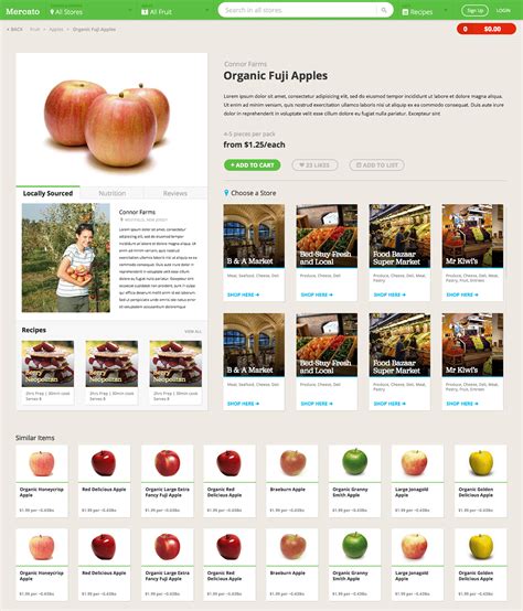 Mercato Online Groceries on Behance