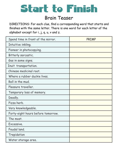 Cognitive Worksheets For Adults / 7 Best Images of Cognitive Skills ...