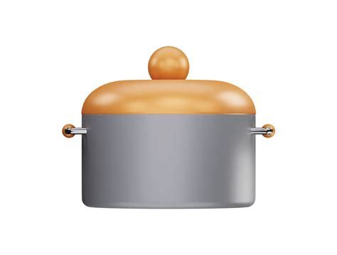 Cooking pot with 3d vector icon cartoon minimal style 16650723 Vector ...