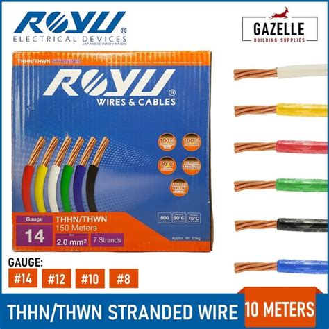 【Hot sales】 Royu THHN/THWN Stranded Wire Gauge 14 (2.0mm²) 12 (3.5mm² ...