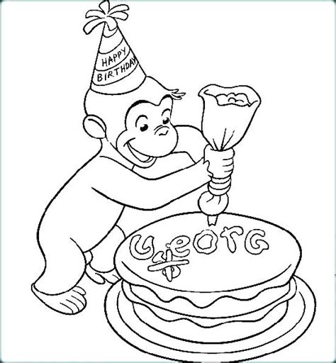 Curious George Christmas Coloring Pages at GetDrawings | Free download