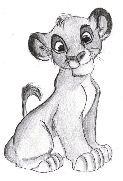 Simba #1 | Disney drawings sketches, Disney art drawings, Cartoon drawings