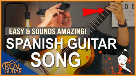 Easy Spanish Guitar Song - Real Guitar Lessons by Tomas Michaud