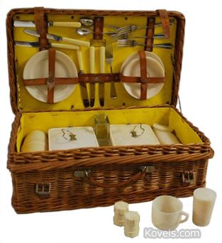 Pack your Labor Day picnic in a vintage basket – Kovels