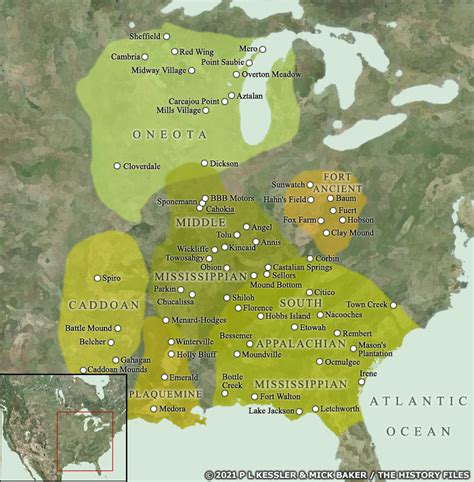 Map of the Mississippian and Neighbouring Cultures