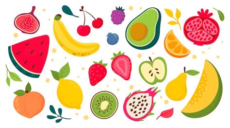 Free Vector | Hand drawn fruit collection