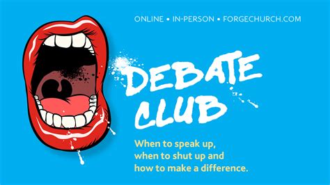 Debate Club | Forge Community Church