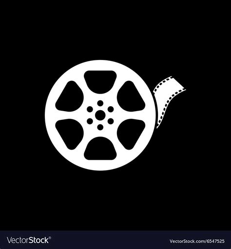 Video icon movie symbol flat Royalty Free Vector Image