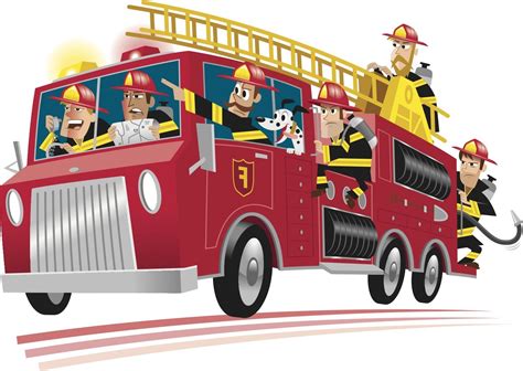 Fire Truck Clipart Cartoon Fire Engine